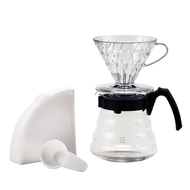 Hario V60-02 Plastic Dripper Pourover Kit